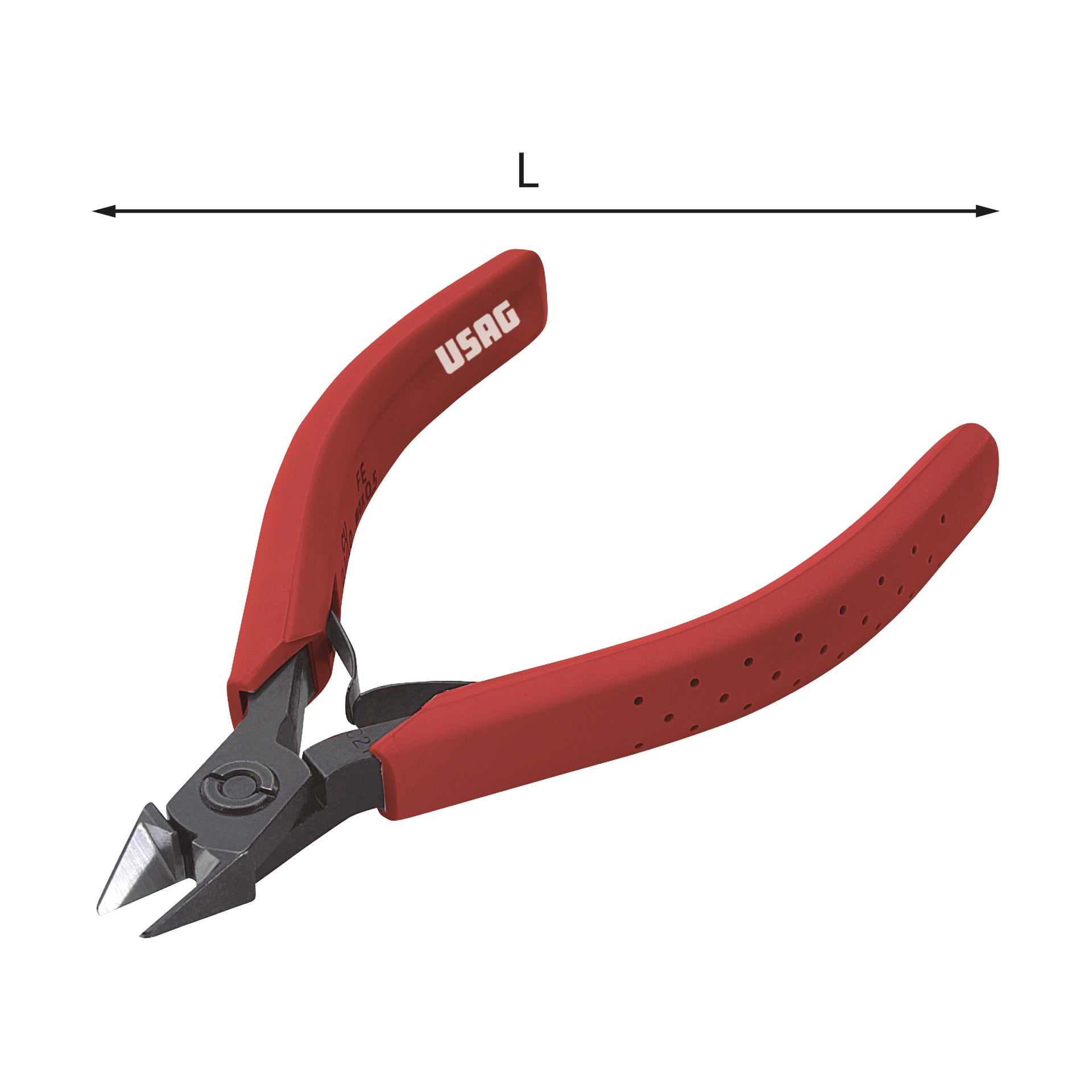 020/3 - Standard nose pliers with semi-flush cutting edge - Usag - U00200003 020/3 - Standard nose pliers with semi-flush cutting edge - Usag - U00200003